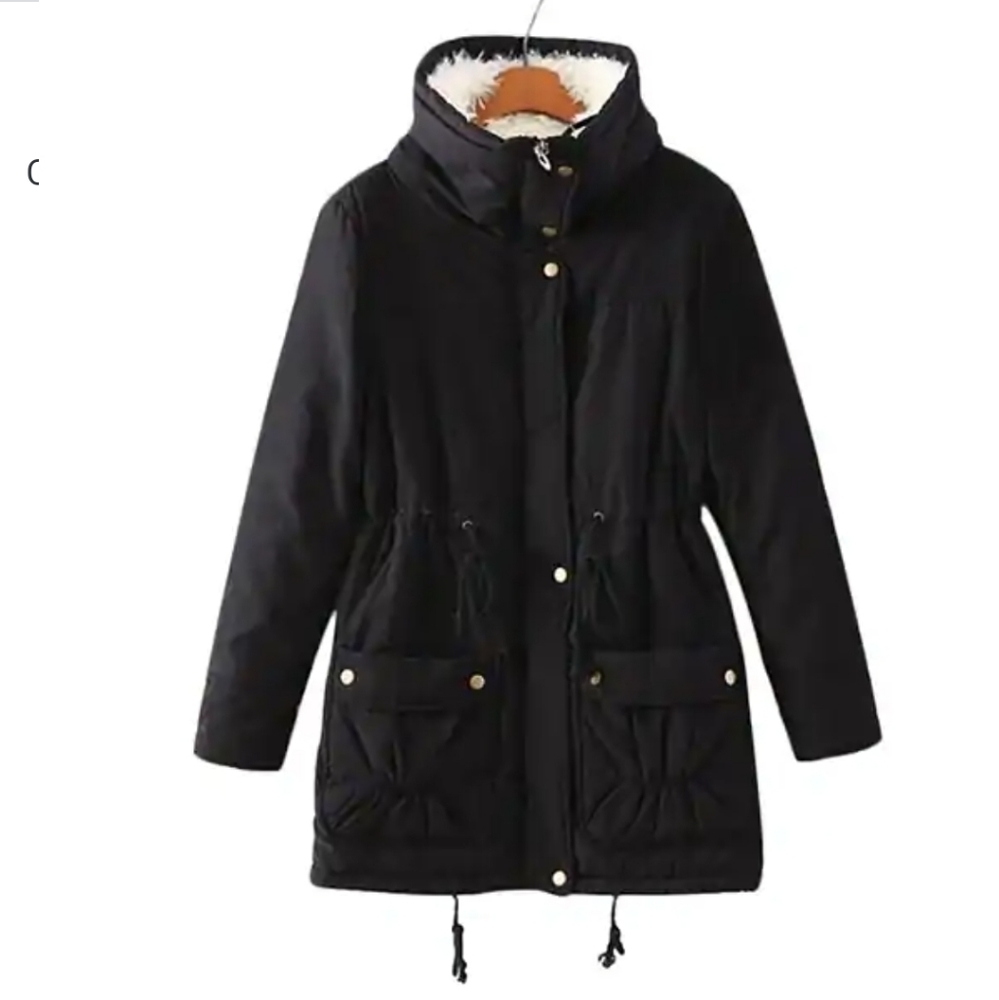 5/7 50% off bundles this week!  Z & I long fur lined hooded jacket black